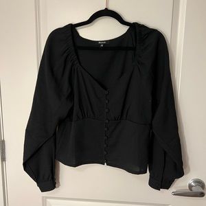Madewell Black Blouse